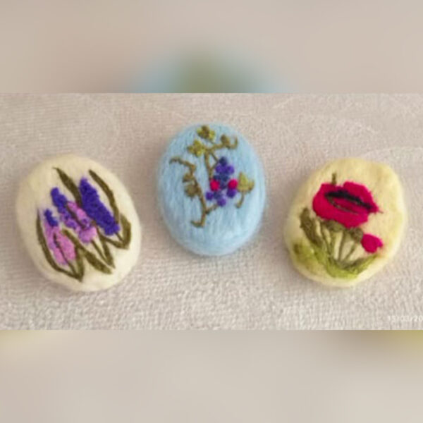 Valeriana Kedi Otlu Keçe İşlemeli Sabun - Görsel 5